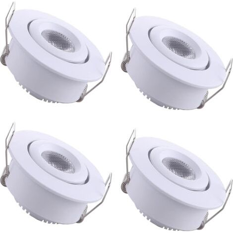 Mini-LED-Einbaustrahler für die Decke, 1 W warmweiß 3000 K, für Schaufenster, Decken, Küchen, Schränke, DIY-Beleuchtung usw. (1/4)