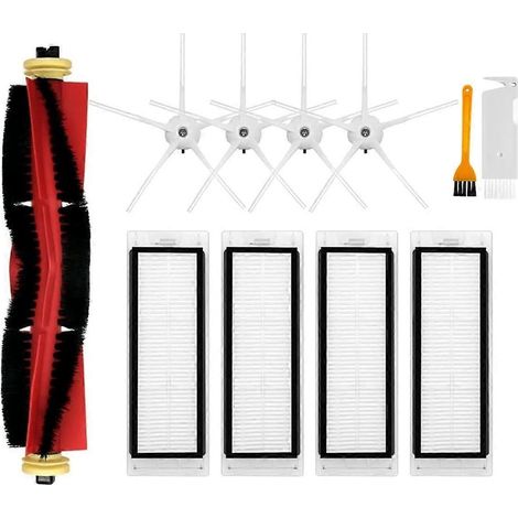 Pièces détachées pour aspirateurs robots E4, E5, S4, S4 Max, S5, S5 Max, S6 et S6 MaxV : brosse principale, filtre HEPA (1/4)