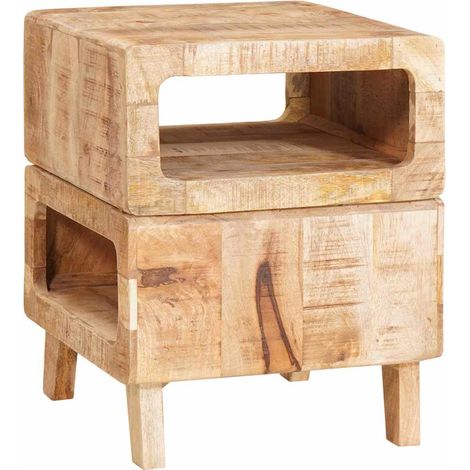 Tables d'appoint,Table basse,Table de Salon Marron 40 x 40 x 49 cm bois de manguier massif CFW78475 (1/5)
