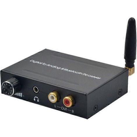 Décodeur audio numérique-analogique RCA L/R coaxial à fibre optique avec prise jack 3,5 mm (1/5)