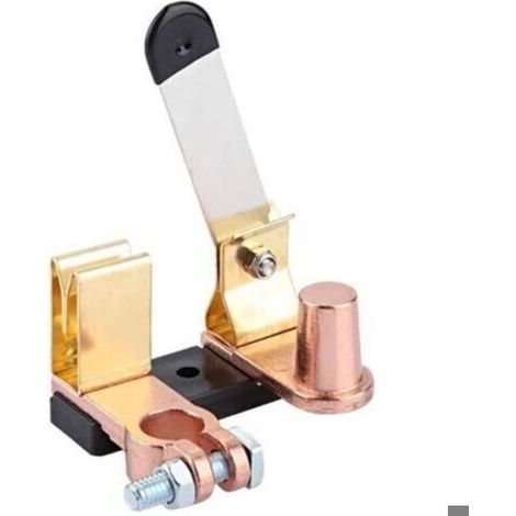 Disyuntor de batería de 12V/24V, interruptor de cuchilla, adecuado para automóviles, camiones, barcos, autocaravanas, terminales de batería y aisladores. (1/4)
