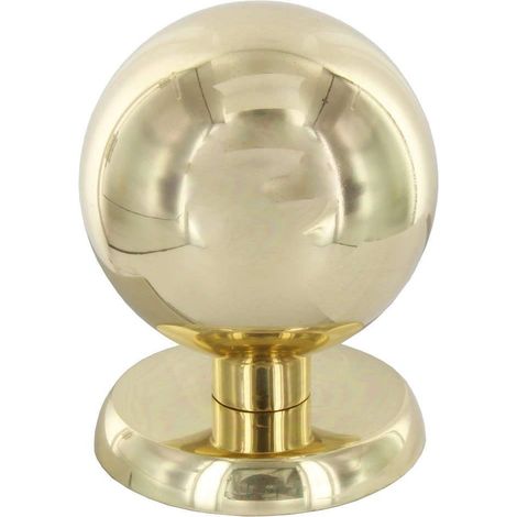 Pomolo Pomo Per Porta Entrata Portonicno In Ottone A Sfera 70 Mm Oro (1/4)