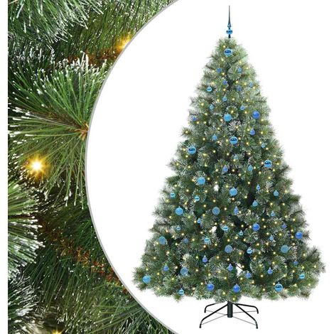 Albero di Natale artificiale con 300 LED Verde 240 cm PE e PVC vidaXL (1/5)