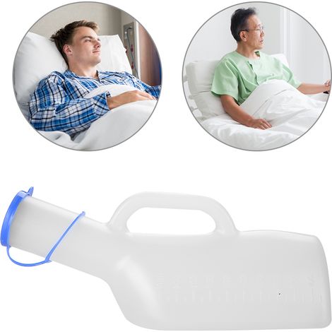 Bidon urinaire portable 1000ml pour adulte et enfant - Récipient de voyage étanche avec couvercle (1/5)