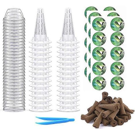 Kit de 121 capsules de graines, idéal pour la culture hydroponique de plantes en intérieur et en extérieur. (1/4)