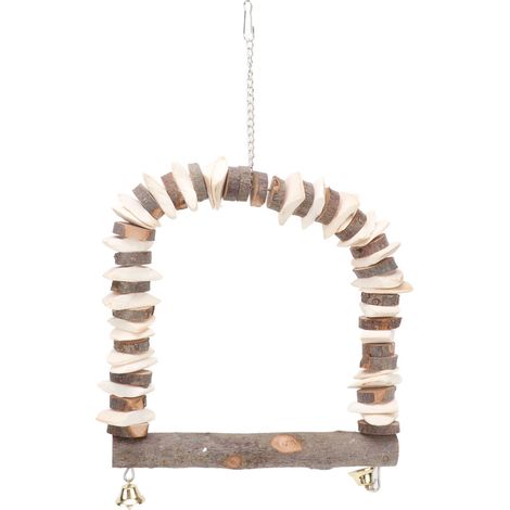 Balançoire à oiseaux, support de perchoir suspendu pour petites perruches, perroquets, oiseaux et CockusesL (1/5)