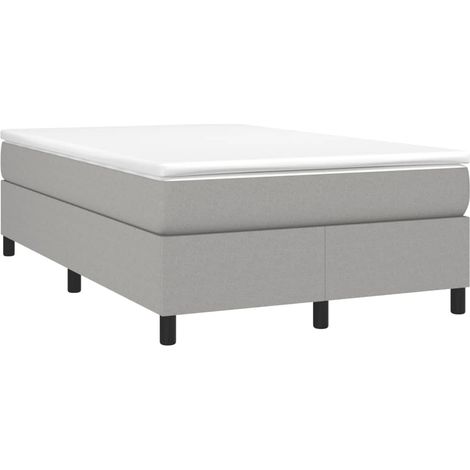 Maison Exclusive - Cama box spring con colchón tela gris claro 12 (1/5)