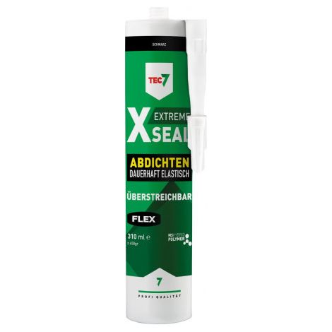 Novatech TEC7 X-Seal mastic 528013217 310ml, à peindre, noir (1/2)