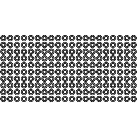 200 plaques de cadran rondes en alliage d'aluminium pour potentiomètre, référence 0100 BEMKDP