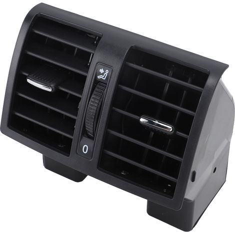 Sortie d'air centrale arrière pour climatisation auto 1TD819203, buse noire de ventilation AC arrière compatible Caddy 2004-2015. (1/5)
