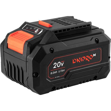 Batería Li-Ion 20V 8Ah BP-280N para Herramientas Dnipro-M Celdas Samsung Carga Rápida Compatible DM20 Alta Autonomía