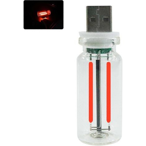 Veilleuse multi-couleurs USB avec dimmable tactile pour chambre et bureau gaming - Rouge (1/5)