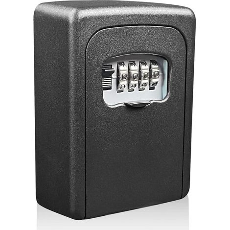 Boite a clefs securisee Exterieur avec Code à 4 Chiffres Réinitialisable, Murale boîte à clés étanche et antirouille, Boite à clé sécurisée pour Maison, garages, école, Bureau Rechange cle