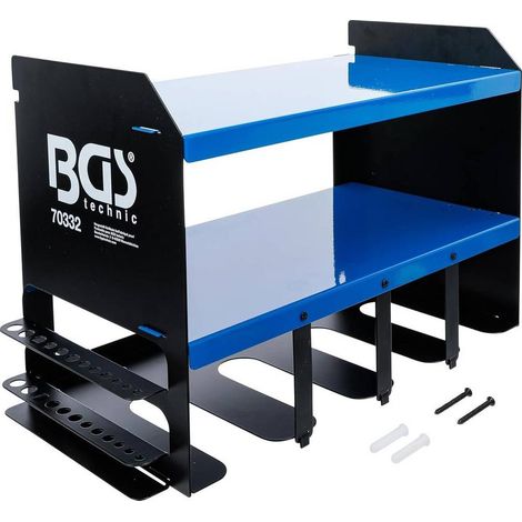 Étagère Porte-Outils Murale 26,8 x 8,7 x 47 cm - Pour Outils à Batterie - Organisation et Gain de Place - D-Work
