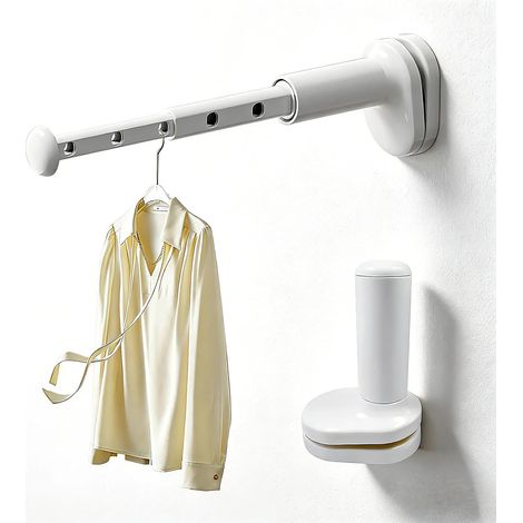 2 Piece Retractable Wall-Mounted Clothes Airer (1/5)