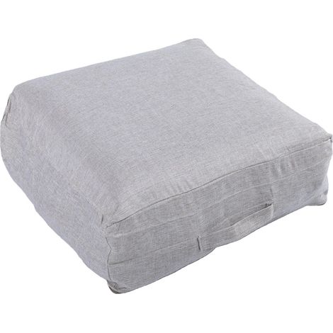 Housse de Pouf de Sol Polyvalente en Tissu, Repose-Pieds avec Poubelle Cachée, 60 X 60 X 20 Cm, pour Salon, Chambre à Coucher, Chambre d'enfant, Couverture de Jouets, Rangement de Vêtements (1/5)