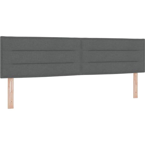 Maison Exclusive - Testiera Grigio scuro 180 cm Tessuto