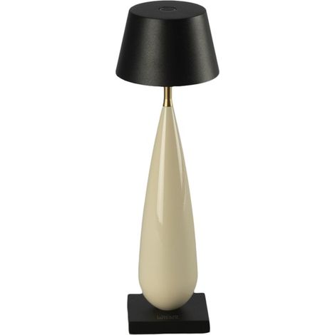 Lampe de table rechargeable Frejus noir avec céramique - 7893-337