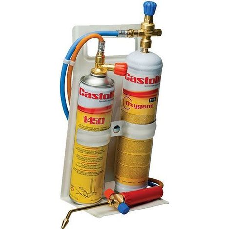 Kit Cannello + Bombole Ossigeno e Gas Pro per Saldatura 3000°C Castolin 2000 FLEX - LR756156