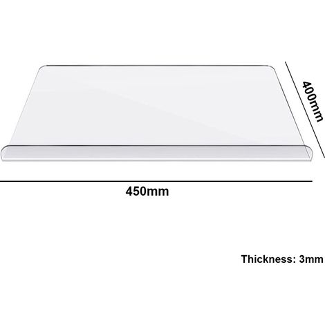 Tabla de cortar acrílica transparente antideslizante con borde elevado para cortar sándwiches, frutas, verduras y pan. (1/5)