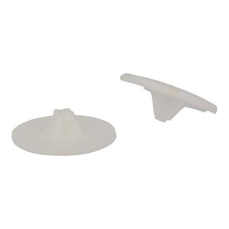 Tappi coprivite n plastica bianca per viti a croce PH e PZ - 20 pz