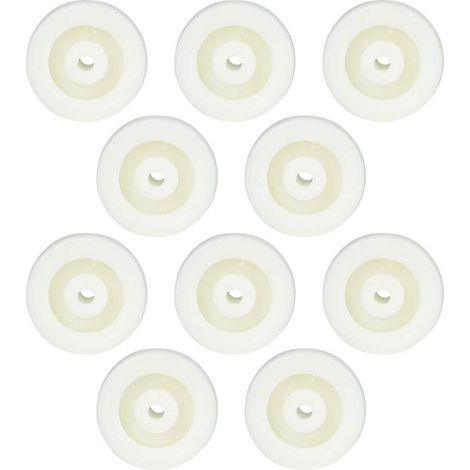 10 pezzi Kit di Ruote in Nylon 2 pollici Ruota Girevole Unidirezionale in Polipropilene Carico Massimo 20KG (1/4)