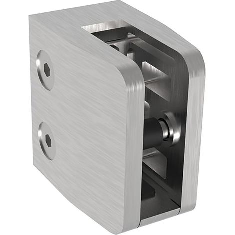 ECONOMY Glasklemmbeschlag Mod. 26 für Vierkantrohr, eckig 53 x 52 x 32 mm,Zink (1/4)