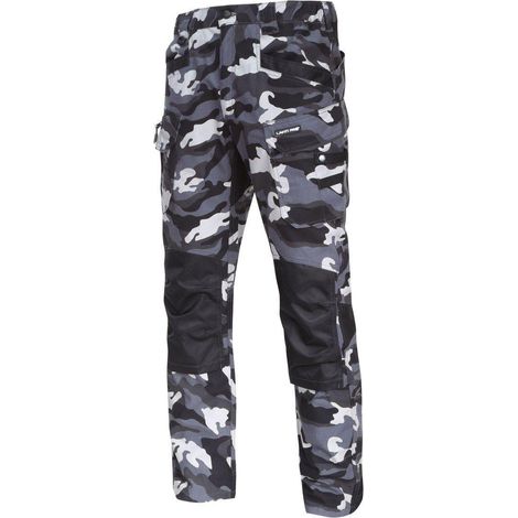 Pantaloni da combattimento mimetici grigi CON rinforzi, "XL", CE, lahti