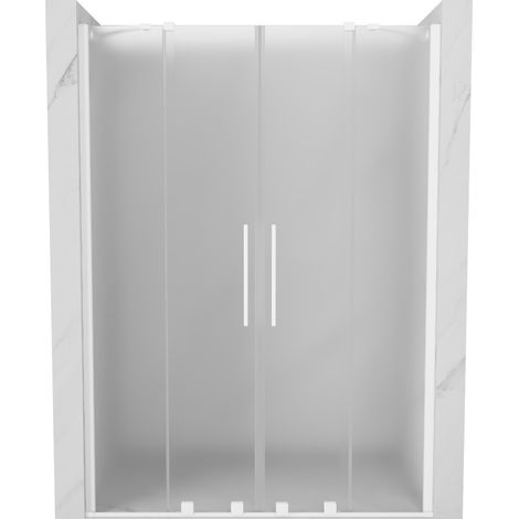 Mexen Velar Duo porte de douche coulissante 160 cm, givré, blanc - 871-160-000-32-20 (1/5)