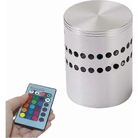 Moderne 3W LED-Wandleuchte für den Innenbereich aus Aluminium, dekorativ, für Kinderzimmer, Flur, Hotel, Restaurant, Küche, Esszimmer (RGB)