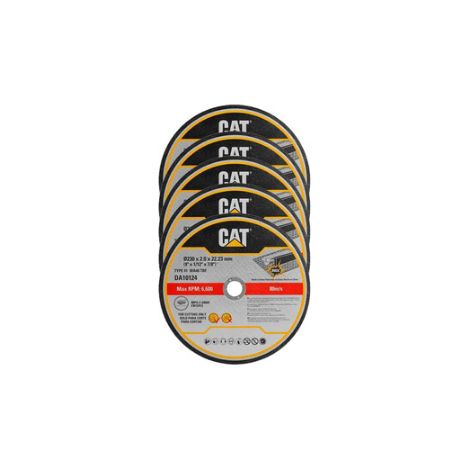 Set di 5 dischi abrasivi da taglio di acciaio inox 230x2mm Caterpillar da10124