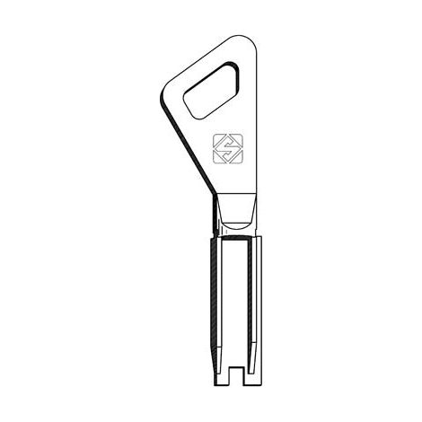 CHIAVE PIATTA FICHET FT500 SILCA OTTONE NICHELATO