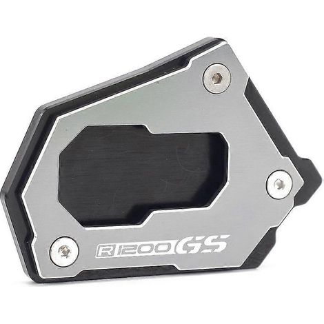 Für BMW R 1200 GS LC, R1200 GS, R1250 GS, R 1200 GS Adventure (2014–2022): CNC-gefräste Seitenständer-Verlängerungsplatte (Trägerplatte) – R1200GS Titan