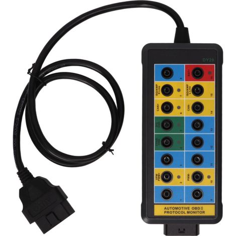 Detector de protocolo OBDII de 16 pines, detección rápida, fácil acceso a la señal de monitoreo de la caja de conexiones OBD2 -Crezuo
