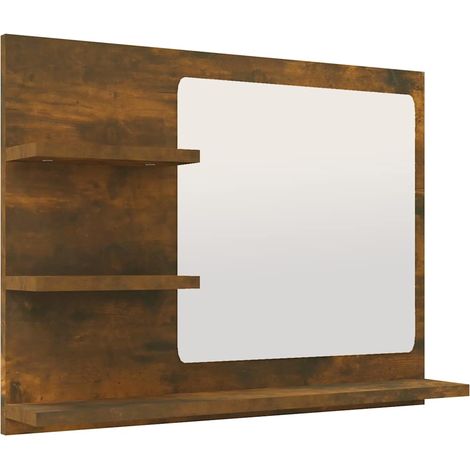 Specchio da Bagno  Mobile da Bagno Rovere Fumo 60x10,5x45cm in Legno Multistrato (1/5)