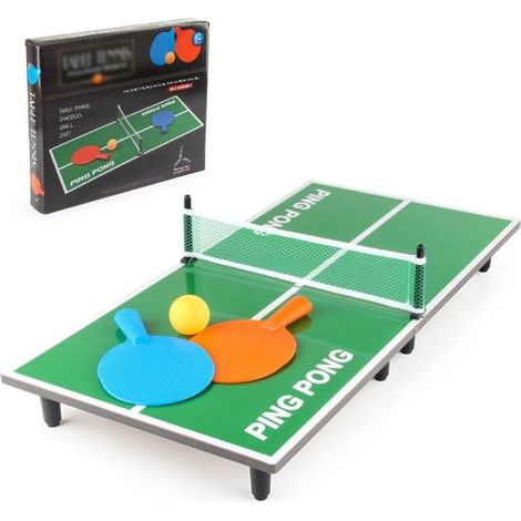 Jeux de Table de Tennis de Table en Bois pais Table de Tennis de Table Jeu Intérieur Sports de Plein Air Table Conseil Jouets pour Enfants et Famille (1/5)