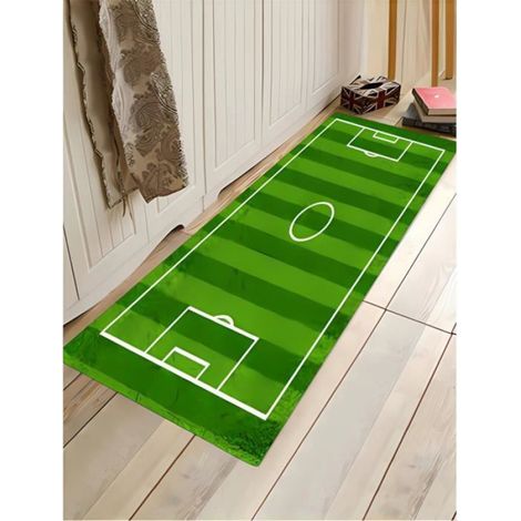 Tapis de Football - Tapis de Jeu Funs Home Decor pour Garçons Filles Salle de Thème Sportif Vert - 40x120cm (1/4)