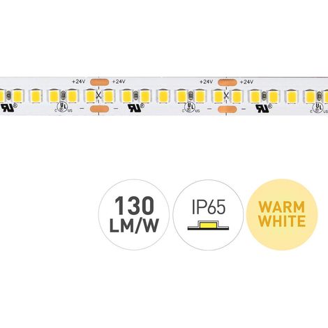 Striscia LED 3000k 24v 19,2w/m 210led/m Ip65 5m He105096-5976