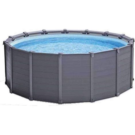 PISCINA GRAPHITE 478X124CM CON POMPA A SABBIA E ACCESSORI