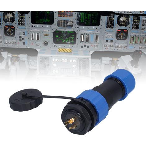 SP20-Rückmutter, IP68 wasserdichte Rückmutter für Luftfahrtstecker und -buchse, mehradrige verschweißte Stecker- und Buchsenverbindung, 380 V, 3 Leiter. (1/5)