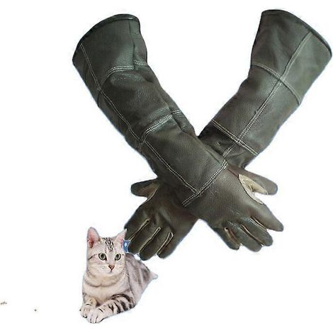 Gants de protection pour la manipulation d'animaux (chiens, chats, oiseaux, serpents, perroquets, lézards), anti-morsures et griffures, pour le jardinage et les animaux sauvages. (1/5)