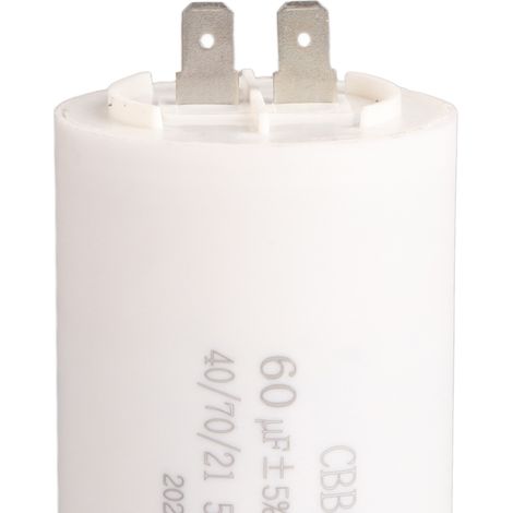 Condensateur de démarrage cylindrique CBB60, 250 V CA, 60 µF, 50/60 Hz, pour pompe à moteur (1/5)