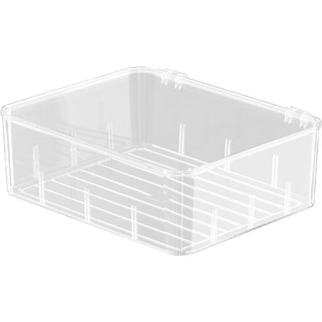 Clear Sock Storage Box Plastic Transparent Partition Design Underwear Drawer Organizer for Storing Socks Underwear Ties