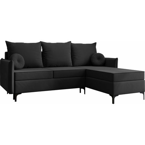 Sofá rinconero Clovis 112, Manila 19, Función de descanso, Almacenaje, 213x168x101cm, 0