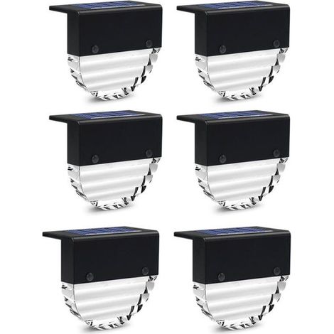 Lot de 6 Lampe de jardin solaire à LED étanche pour porche de chemin de jardin patio-Fei Yu (1/5)