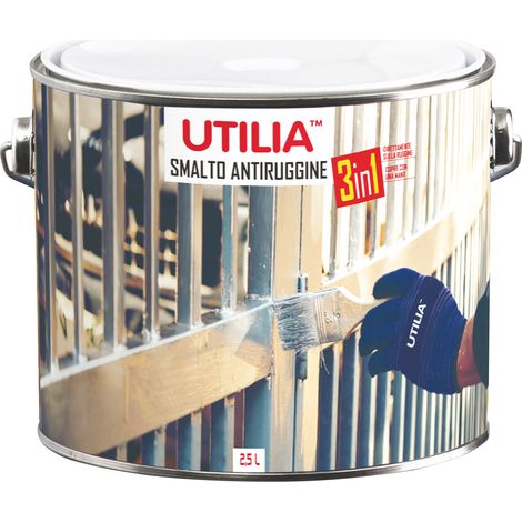 Utilia SMALTO ANTIRUGGINE lt. 2,5 Bianco opaco 2.00 pz