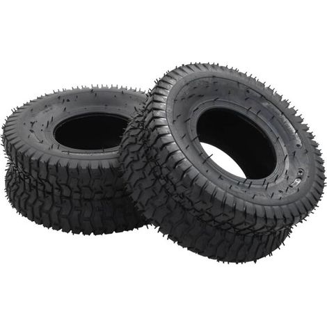 vidaXL Schubkarrenreifen, 2 Stück, 15x6.006, 4PR-Gummi (1/5)