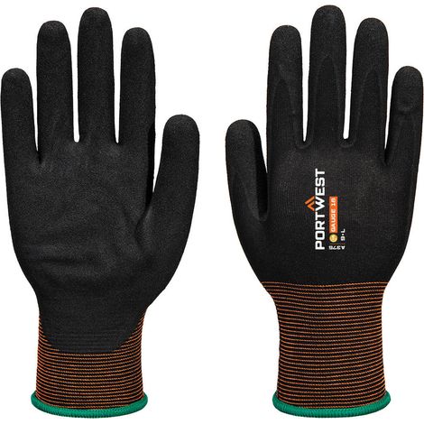 Guanto Gp Grip 18 Nitrile Sabbiato - Taglia XL - Nero - Portwest