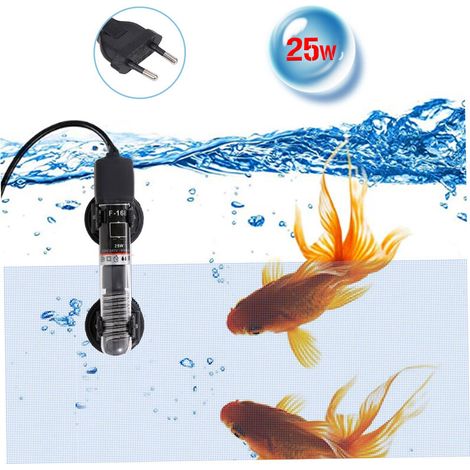 25W/50W Réservoir De Poissons D'Aquarium Mini Tige Chauffante Chauffe-Eau Automatique à Température Constante De Mer Et Eau Douce Chauffage Universel à 25 °C Isolation, Matériau De Tube De Quartz Avec (1/5)
