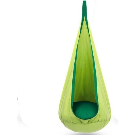 Chaise Suspendue - Enfant - Coton 100 % - Hauteur 150 cm - Largeur Assise 70 cm - Intérieur Jardin Terrasse - 1 Pièce (1/4)